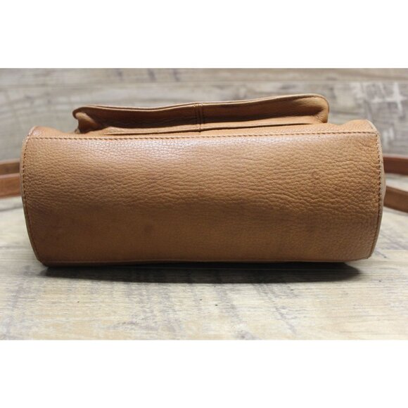 Fossil 1954 women's brown full grain leather crossbody satchel bag - Picture 6 of 16
